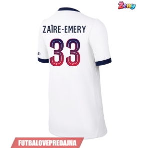 Lacne Ženy Futbalové dres Paris Saint-Germain Warren Zaire-Emery #33 2026-27 Krátky Rukáv - Preč